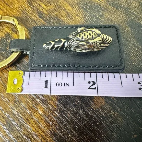 Gucci Tiger‎ Metal Leather Key Ring Keychain Bag Charm